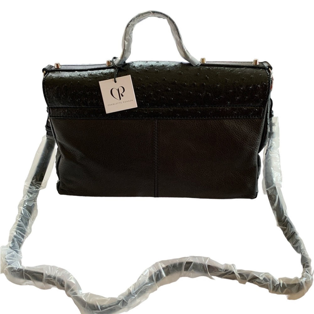 Charlotte Ronson Black Satchel - Picture 3 of 9